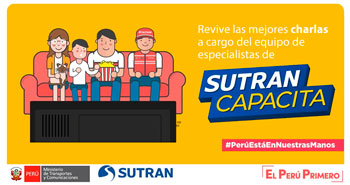 Participa de las mejores charlas virtuales gratuitas de Sutran Capacita