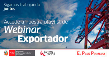 Playlist de Webinar Exportador - Promperú