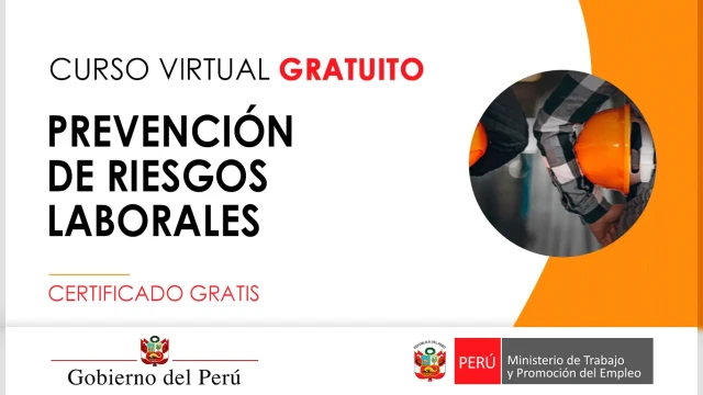 Curso online gratis certificado "Prevención de riesgos laborales" del Ministerio de Trabajo