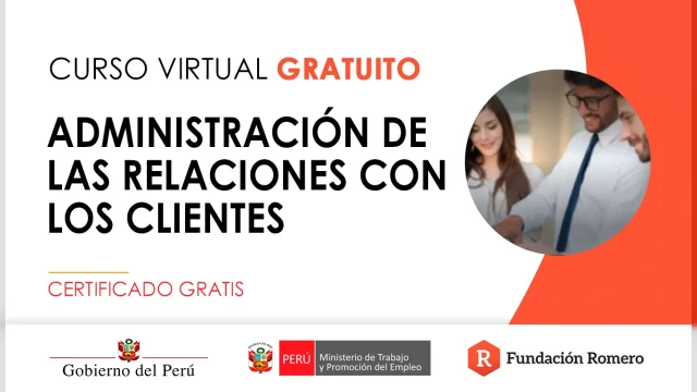  Curso online gratis certificado: "Administración de las relaciones con los clientes"