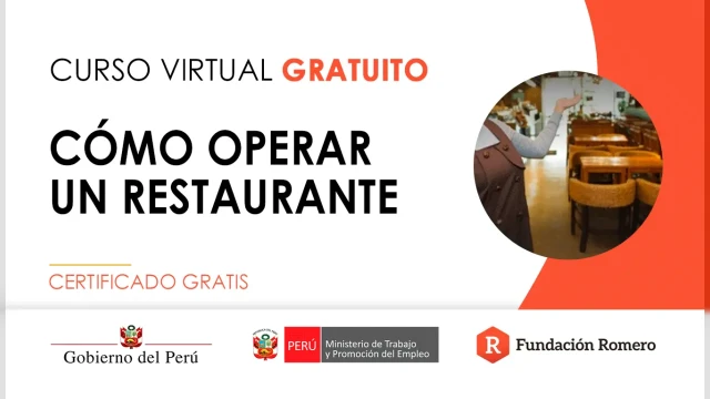 Curso online gratis certificado: "Cómo operar un restaurante"