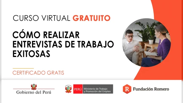 Curso online gratis certificado: "Cómo realizar entrevistas de trabajo exitosas"