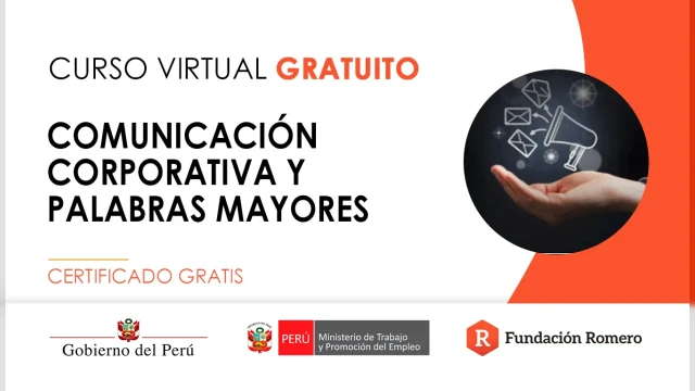 Curso online gratis certificado: "Comunicación corporativa y palabras mayores"