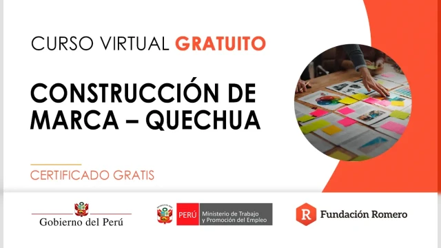 Curso online gratis certificado: "Construcción de marca - quechua"