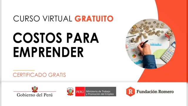 Curso online gratis certificado: "Costos para emprender"