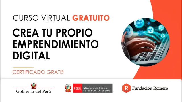 Curso online gratis certificado: "Crea tu propio emprendimiento digital"