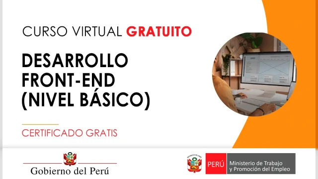  Curso online gratis certificado "Desarrollo Front-End (Nivel básico)" del MTPE