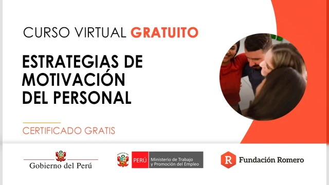  Curso online gratis certificado: "Estrategias de motivación del personal"