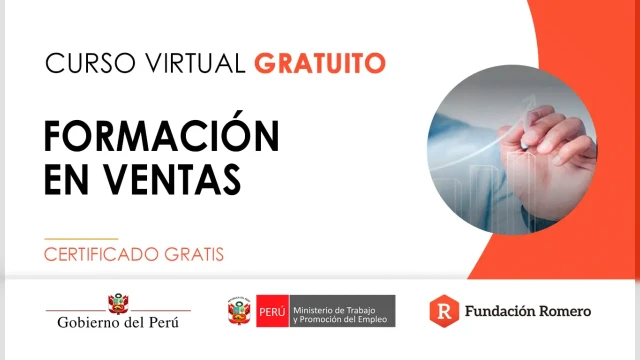  Curso online gratis certificado: "Formación en ventas"