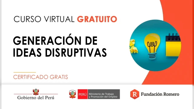 Curso online gratis certificado: "Generación de ideas disruptivas"