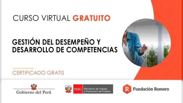  Curso online gratis certificado: "Gestión del desempeño y desarrollo de competencias"