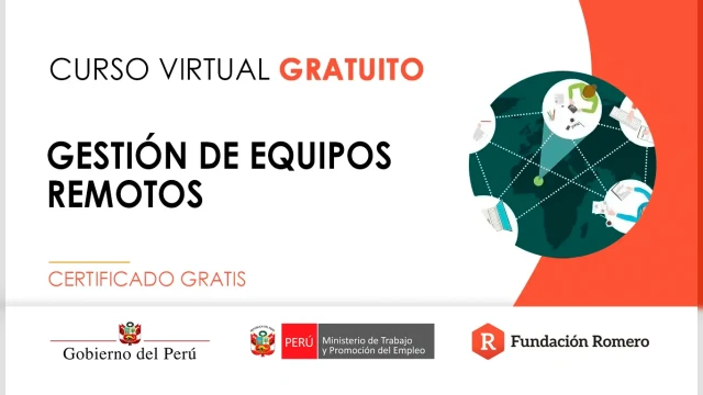 Curso online gratis certificado: "Gestión de equipos remotos"