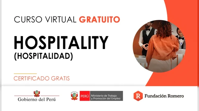 Curso online gratis certificado: "Hospitality (hospitalidad)"