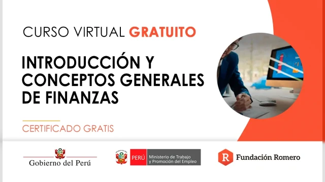  Curso online gratis certificado: "Introducción y conceptos generales de finanzas"