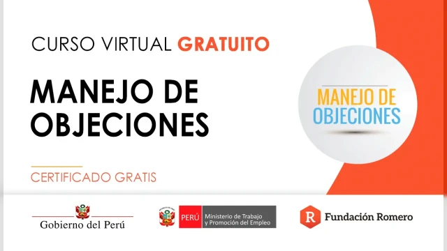  Curso online gratis certificado: "Manejo de objeciones"