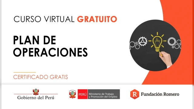 Curso online gratis certificado: "Plan de operaciones"