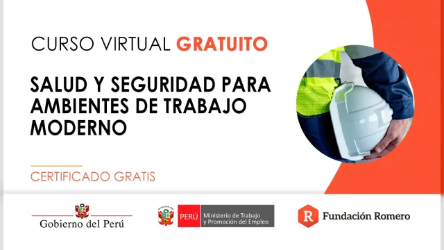  Curso online gratis certificado: "Salud y seguridad para ambientes de trabajo moderno"