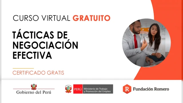  Curso online gratis certificado: "Tácticas de negociación efectiva"