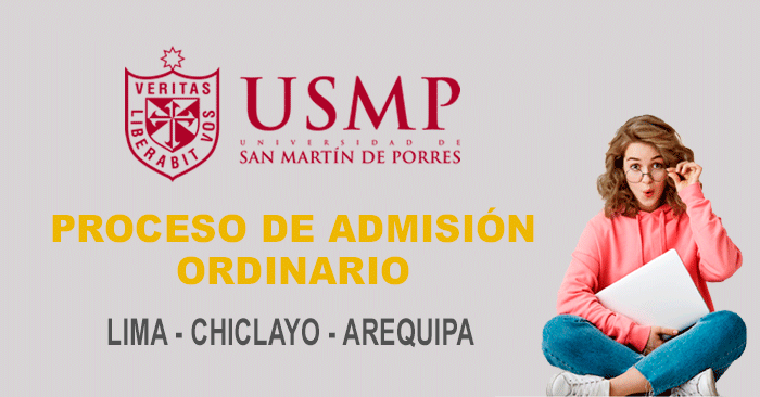 Examen Admisión Ordinario 2020-I virtual de la Universidad San Martín de Porres