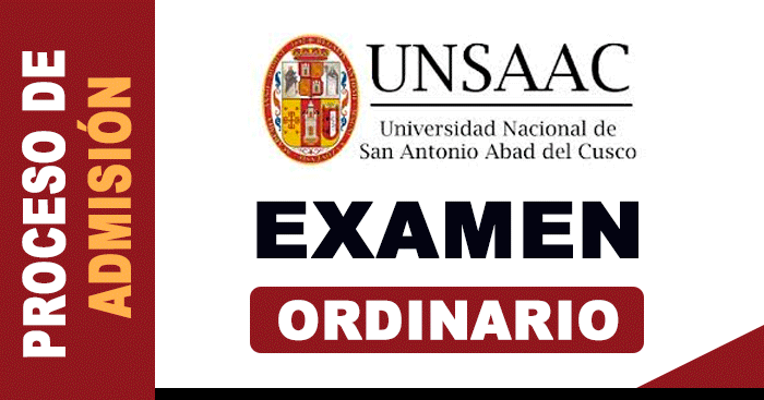 Examen de admisión ordinario UNSAAC 2022-I: para egresados de secundaria